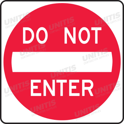 Lane Guidance Sign: Do Not Enter - 24" x 24"