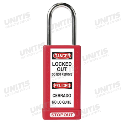 Plastic Body Aluminum Padlock Master Keyed Keyed Alike 1 1/2" Shackle Clearance