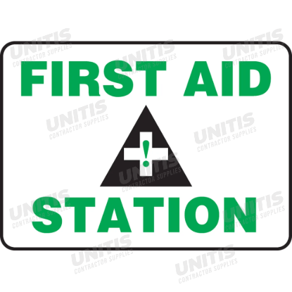 Safety Sign: First Aid Station