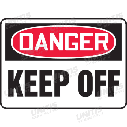 OSHA Danger Safety Sign: Keep Off - 10" x 14"