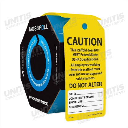 Tags by the Roll - CAUTION DO NOT ALTER - 100 per Roll