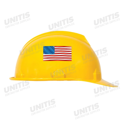 Hard Hat Sticker: American Flag