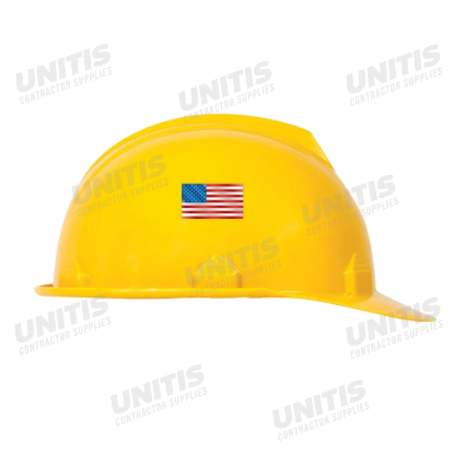 Hard Hat Sticker: American Flag