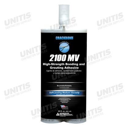 Adhesives Technology CRACKBOND 2100MV Medium Viscosity Epoxy - 20 fl oz Cartridge