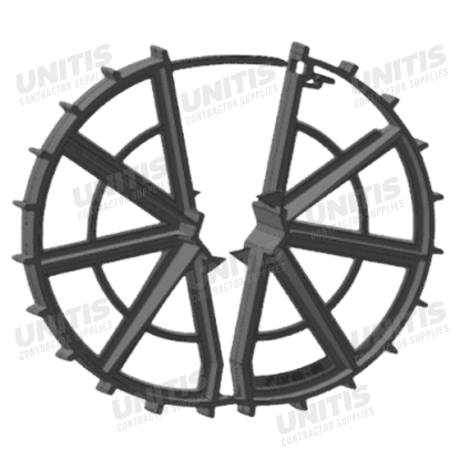 Heavy Duty Plastic Locking Wheel For #3 To #6 Bar - 2-1/2"