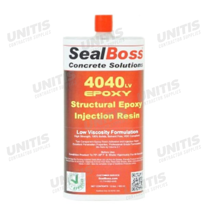 Sealboss 4040 LV Rigid Epoxy 14 oz Cartridge with Retaining Nut