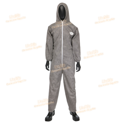 PIP PosiWear M3 Coverall with Hood Elastic Wrists & Ankles 50 gsm Gray - 4XL