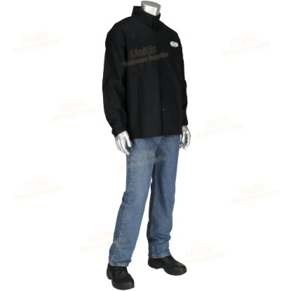 Ironcat FR Treated 100% Cotton Sateen Jacket - Black - L