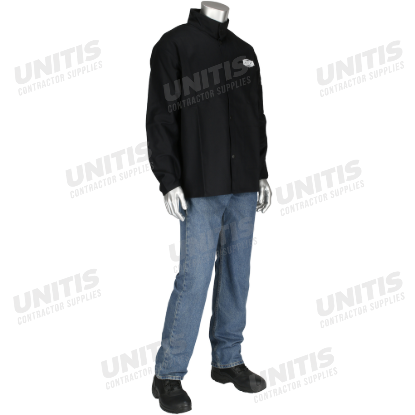 Ironcat FR Treated 100% Cotton Sateen Jacket - Black - L