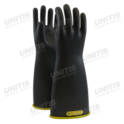 Novax Class 2 Rubber Insulating Straight Cuff 18" Glove - Size 8 (Per Pair)