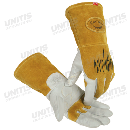 Caiman Goat Grain TIG/MIG Welder FR Insulated Glove - S (Per Pair)