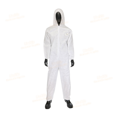 PIP PosiWear M3 Coverall with Hood Elastic Wrists & Ankles 50 gsm White - XL