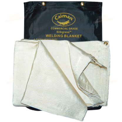 Caiman 6' x 6' 26 oz Silkglass Welding Blanket White