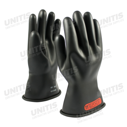 Novax Class 0 Rubber Insulating Straight Cuff 11" Glove - Size 6 (Per Pair)