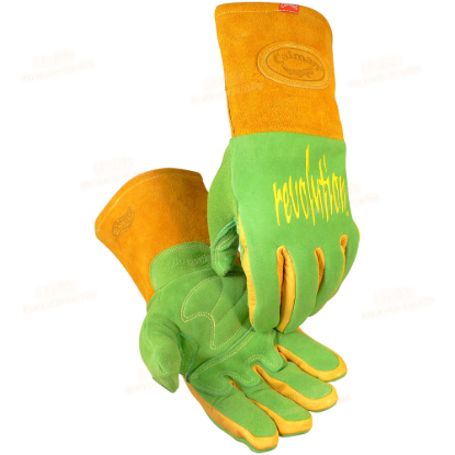 Caiman Deerskin Wasabi Green Glove - L (Per Pair)