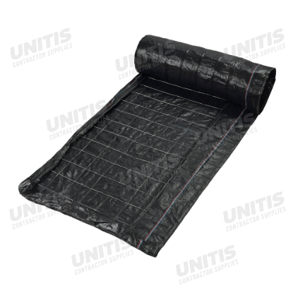 Silt Fence - Wire Backed Black - 3' x 100' (48" Fabric Height)