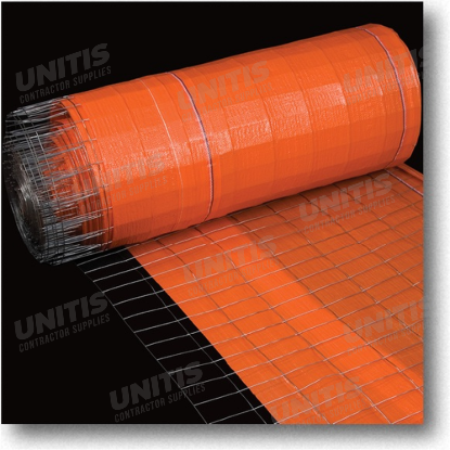 Silt Fence - Wire Backed Orange - 3' x 100' (48" Fabric Height)
