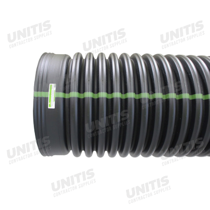 ADS 24" x 20' N-12 Dual Wall Solid Watertight Bell End Pipe - priced per foot