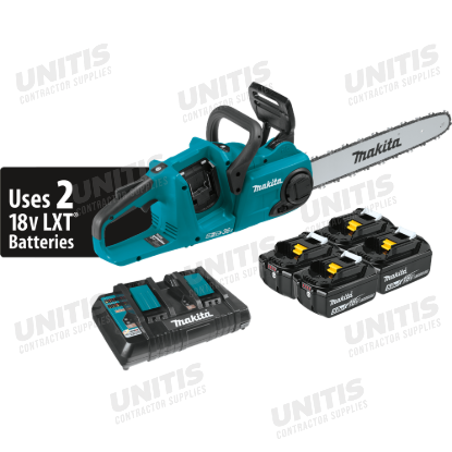 Makita 36V (18V X2) LXT Brushless 16" Chain Saw Kit w/5.0Ah Battery