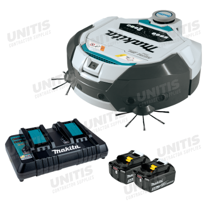Makita 18V X2 LXT Brushless Cordless Smart Robotic HEPA Filter Vacuum Kit w/5.0Ah Battery