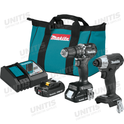 Makita 18V LXT Sub-Compact Brushless 2 Piece Combo Kit w/2.0Ah Battery
