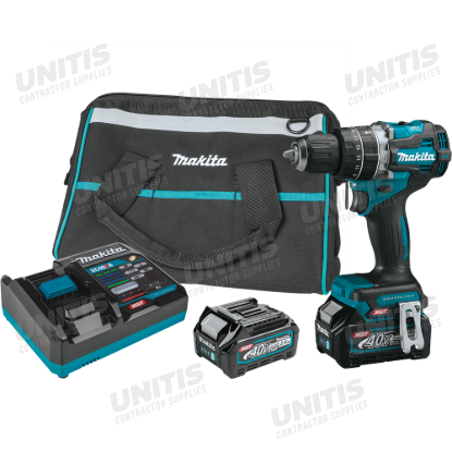 Makita 40V max XGT Compact Brushless 1/2" Hammer Driver-Drill Kit w/2.5Ah Battery