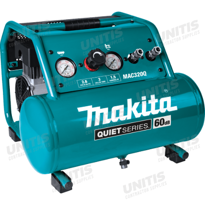 Makita Quiet Series 1-1/2 HP, 3 Gallon, Oil-Free, Electric Air Compressor