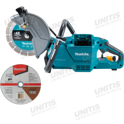 Makita 40V max XGT Brushless 9" Power Cutter, Cut-Off Wheel, Lock-Off, No Lock-on - Tool Only