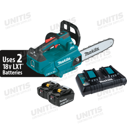 Makita 36V (18V X2) LXT Brushless 14" Top Handle Chain Saw Kit w/5.0Ah Battery