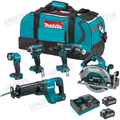 Makita 40V max XGT Brushless 5 Piece Combo Kit w/4.0Ah Battery