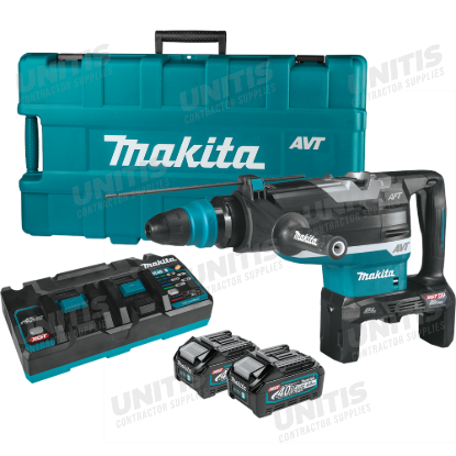 Makita 80V max (40V max X2) XGT Brushless 2" SDS-MAX AVT Rotary Hammer Kit Corded w/4.0Ah Battery