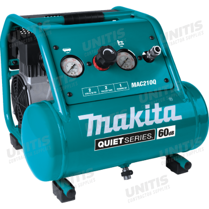 Makita Quiet Series 1 HP, 2 Gallon, Oil-Free, Electric Air Compressor