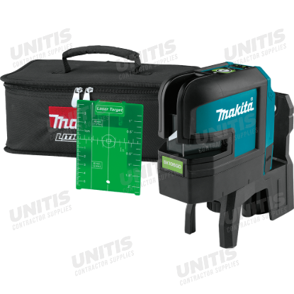 Makita 12V max CXT Self-Leveling Cross-Line/4-Point Green Laser - Tool Only