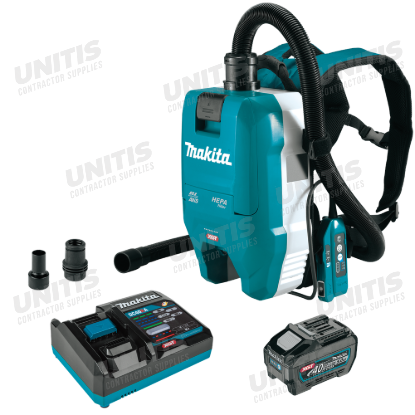 Makita 40V max XGT Brushless 1/2 Gallon HEPA Filter Backpack Dry Dust Extractor Kit w/1 x 5.0Ah Batt