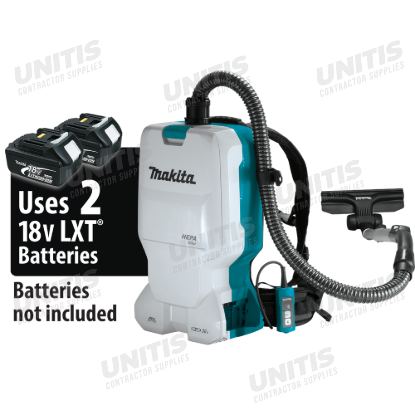 Makita 36V (18V X2) LXT Brushless 6 Quart HEPA Filter Backpack Dry Vacuum - Tool Only
