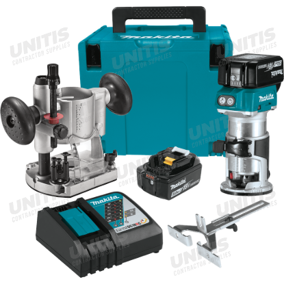 Makita 18V LXT Brushless Compact Router Kit w/5.0Ah Battery