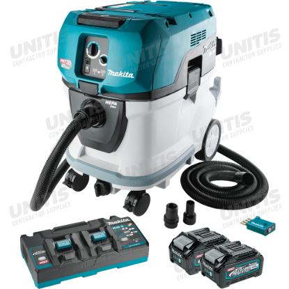 Makita 80V max (40V max X2) XGT Brushless Cordless 10 Gallon HEPA Filter Wet/Dry Dust Extractor/Vacu