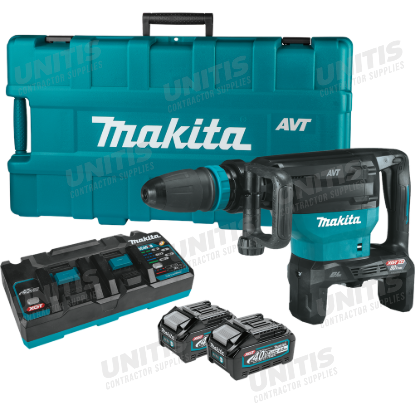 Makita 80V max (40V max X2) XGT Brushless 28 Pound SDS-MAX AVT Demolition Hammer Kit Corded w/4.0Ah