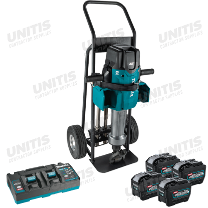 Makita 80V max (40V max X2) XGT Brushless 70 Pound 1-1/8" Hex AVT Breaker Hammer Kit Corded w/8.0Ah