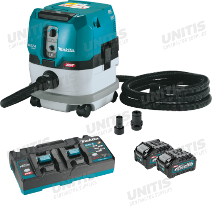 Makita 40V max XGT Brushless 2.1 Gallon HEPA Filter Dry Dust Extractor Kit w/4.0Ah Battery