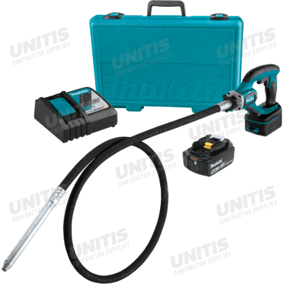 Makita 18V LXT 8' Concrete Vibrator Kit w/5.0Ah Battery