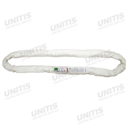 Liftex Endless Roundsling - White, 8' (Vertical: 16,800 lbs / Choker: 13,400 lbs / Basket: 33,600 lb