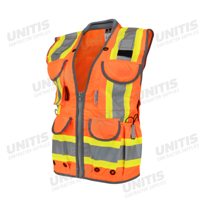 Radians Class 2 Women's Heavy Duty Engineer Vest - Orange - Size 2X