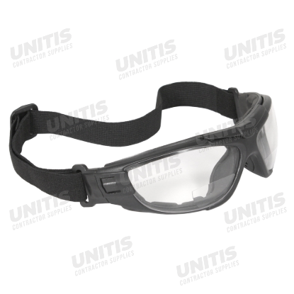 Radians Cuatro Foam Lined Magnifier Safety Glasses, 2.5 Diopter - Black Frame - Clear Anti-Fog Lens