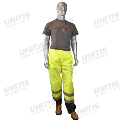 Radians Class E Sealed Waterproof Safety Pants - Hi-Vis Green - Size 3X-4X