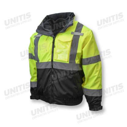 Radians Three-in-One Deluxe High Visibility Bomber Jacket - Green/Black Bottom - Size 5X