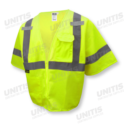 Radians Economy Type R Class 3 Mesh Safety Vest - Green - Size S-M