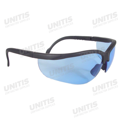 Radians Journey Safety Glasses - Black Frame - Light Blue Lens