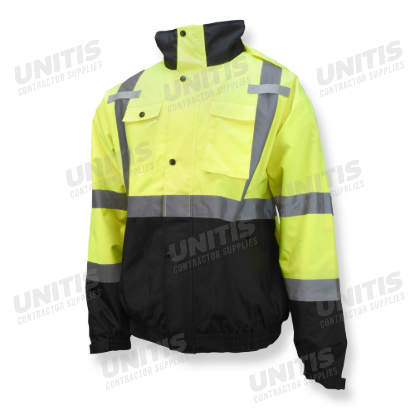 Radians 3-in-1 Durable Ripstop Bomber Jacket with Color Blocking - Green - Size S