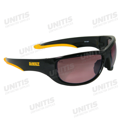 Dewalt Dominator Safety Glasses - Black/Yellow Frame - Gradient Lens